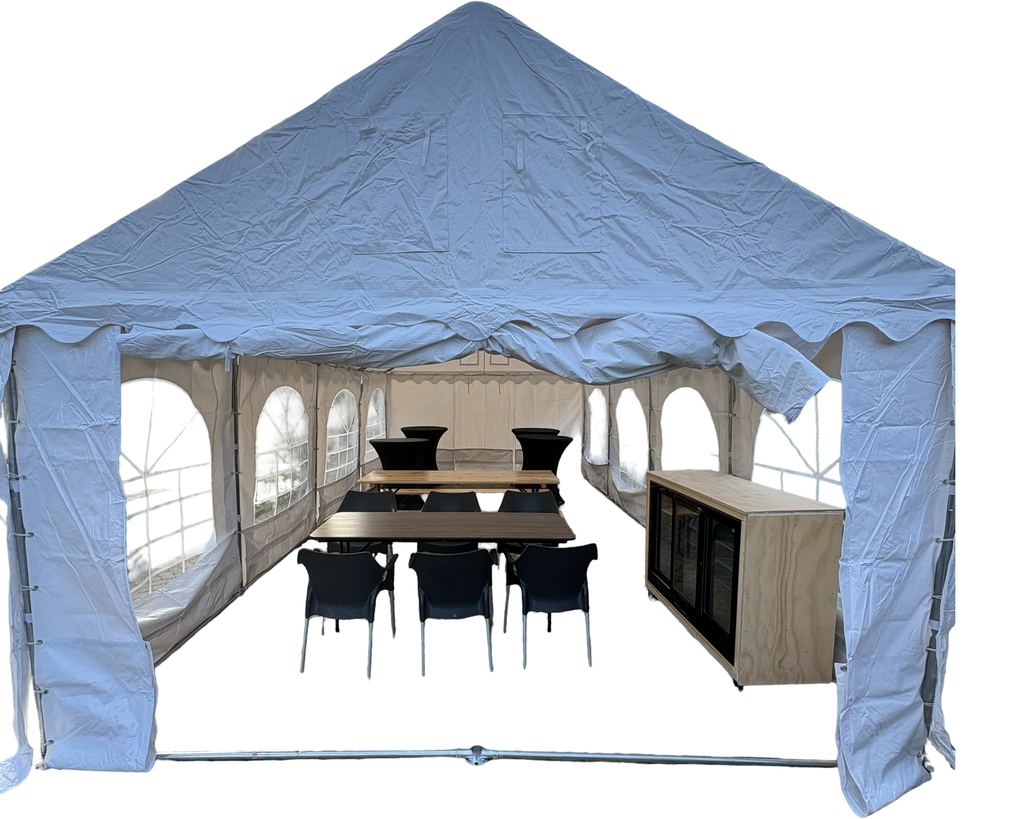 Party tent 8m x 4m incl. Zijwanden incl. Montage